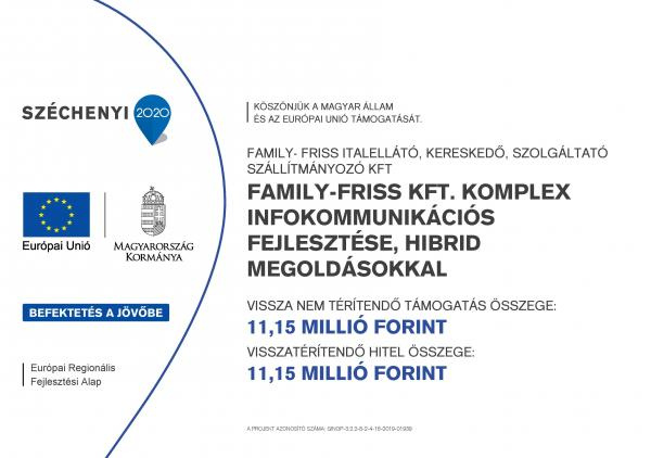 Family-Friss Kft komplex infokommunikációs fejlesztése hibrid megoldásokkal